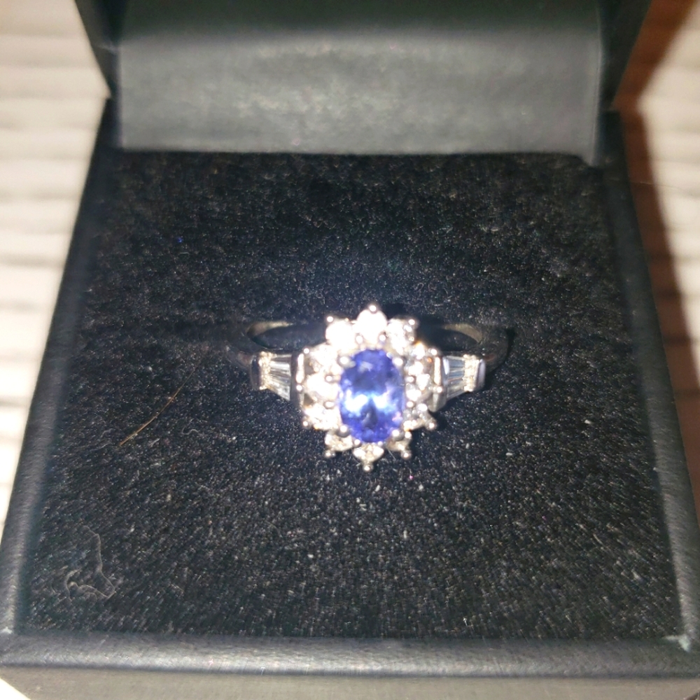 Exquisite Tanzanite & White Zircon